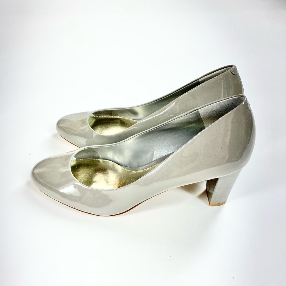 Lauren by Ralph Lauren grey patent Hala heel 9.5